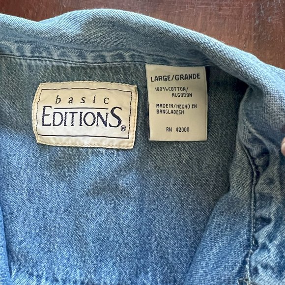 Blue Jean Basic Editions Vest Small Fit - Picture 4 of 4